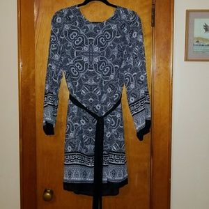 Black & White Paisley Dress